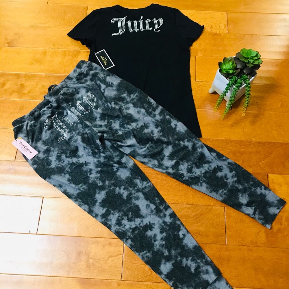 Juicy Couture gothic logo pant & JC top